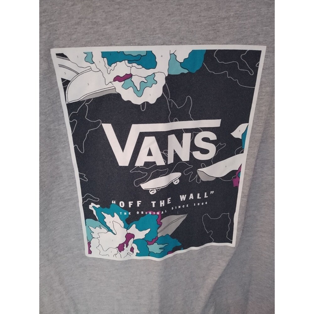 Vans Off the Wall Original T Shirt Classic Floral Paint by Number Size Medium - Picture 3 of 9